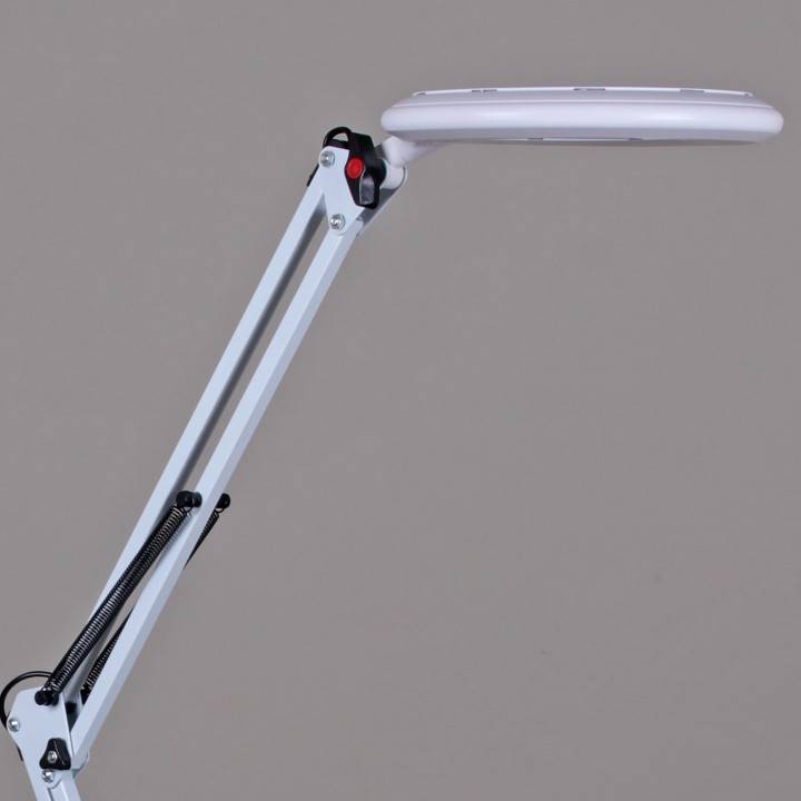 Настольная лампа офисная Reluce 2046 белая 02046-0.7-01 WH