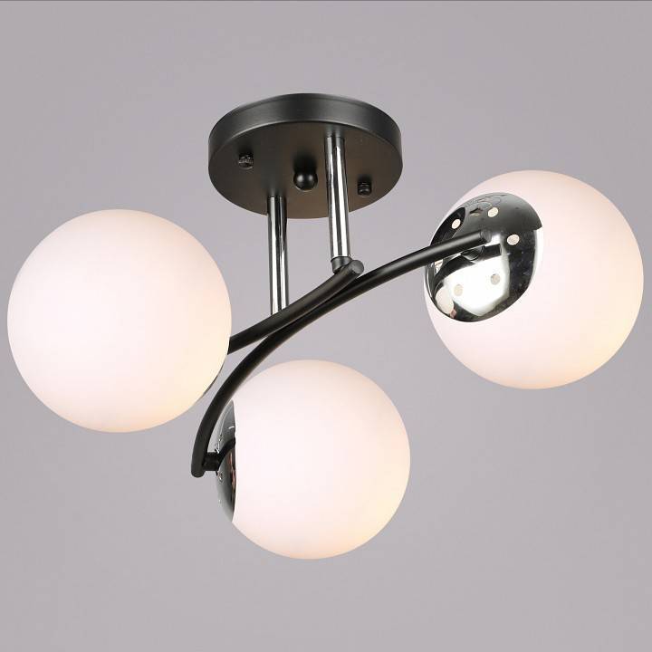 Люстра потолочная De City 02318-0.3-03 BK+CH