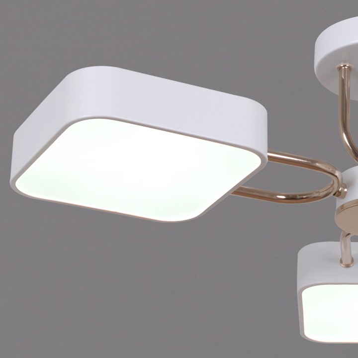 Люстра на штанге De Markt 03362-0.3-05 5 ламп белый золото 03362-0.3-05 WH+FGD