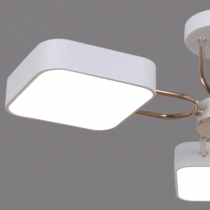 Люстра на штанге De Markt 03362-0.3-05 5 ламп белый золото 03362-0.3-05 WH+FGD