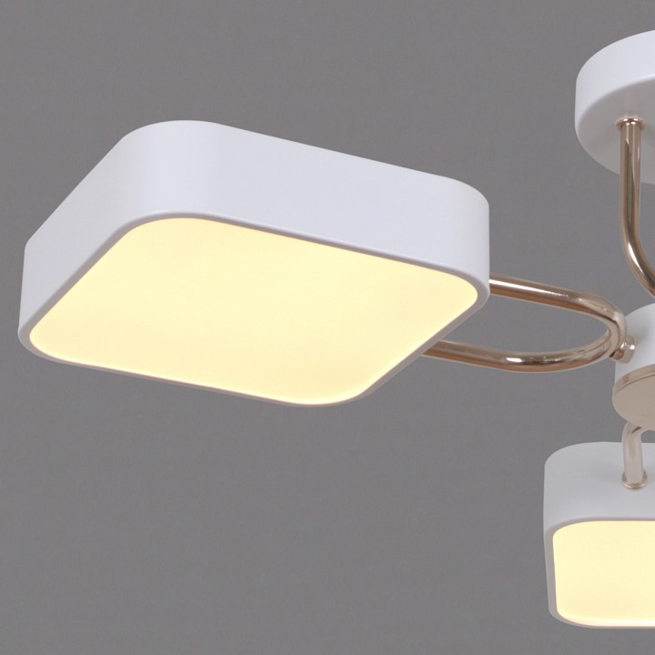 Люстра на штанге De Markt 03362-0.3-05 5 ламп белый золото 03362-0.3-05 WH+FGD