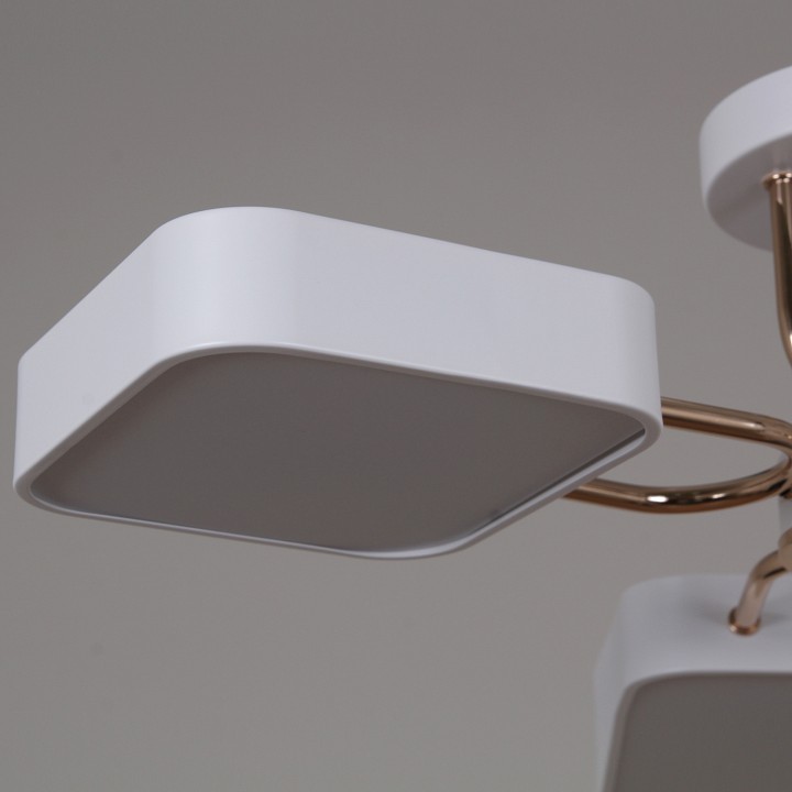 Люстра на штанге De Markt 03362-0.3-05 5 ламп белый золото 03362-0.3-05 WH+FGD