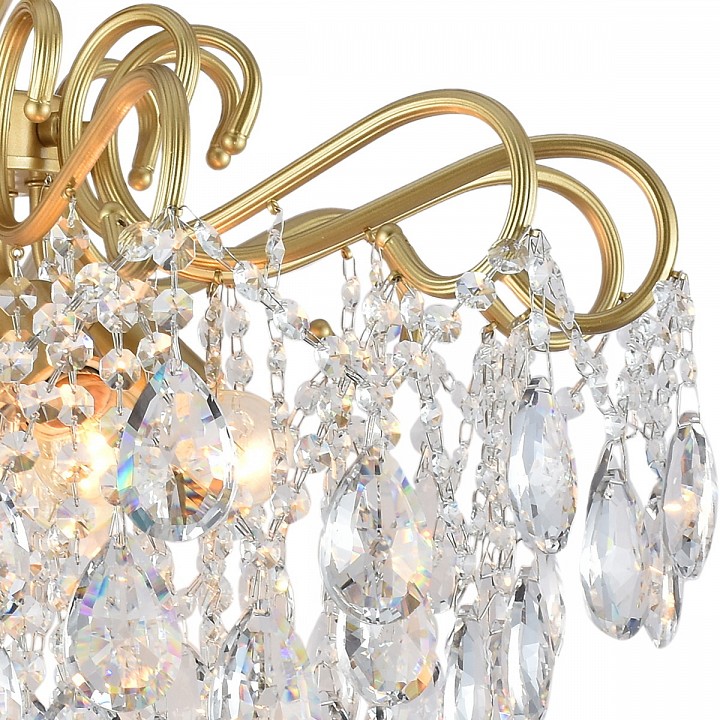 Люстра на штанге De Markt 04066-0.3-06 6xE27 матовое золото/хром 04066-0.3-06 MATT GOLD+CR