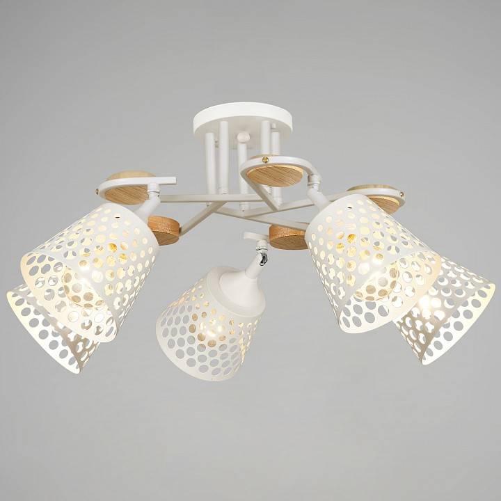 Люстра на штанге Reluce 04218 5 ламп белый 04218-0.3-05 WT