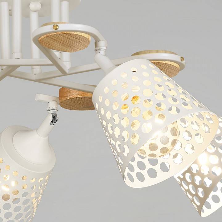 Люстра на штанге Reluce 04218 5 ламп белый 04218-0.3-05 WT