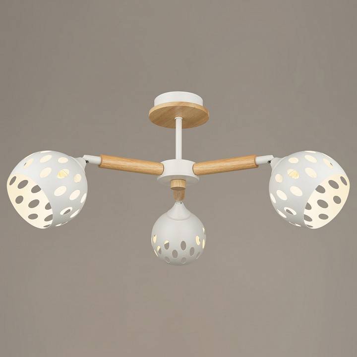 Люстра на штанге Reluce 04369 3 лампы белый 04369-0.3-03 WT