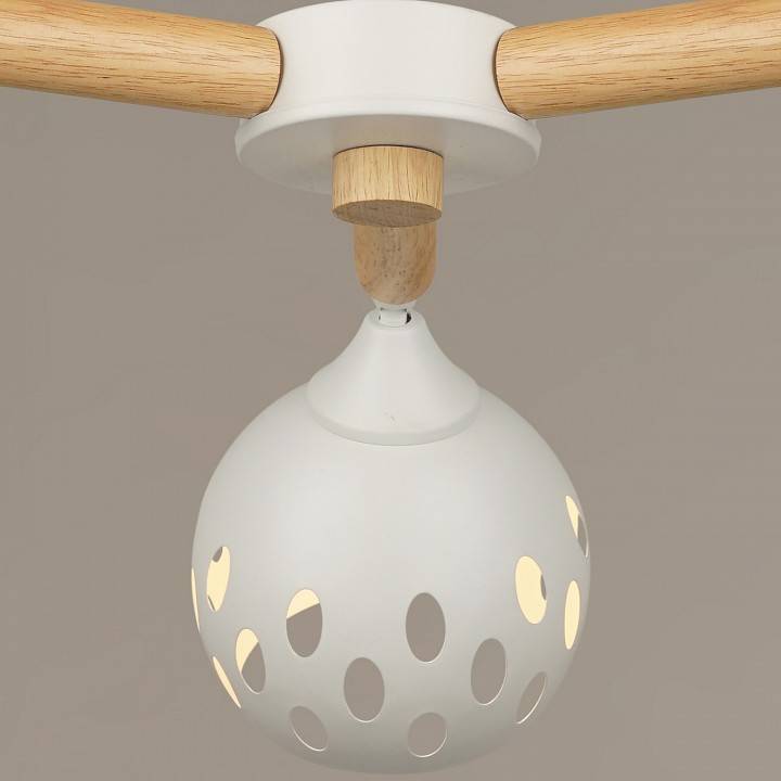 Люстра на штанге Reluce 04369 3 лампы белый 04369-0.3-03 WT