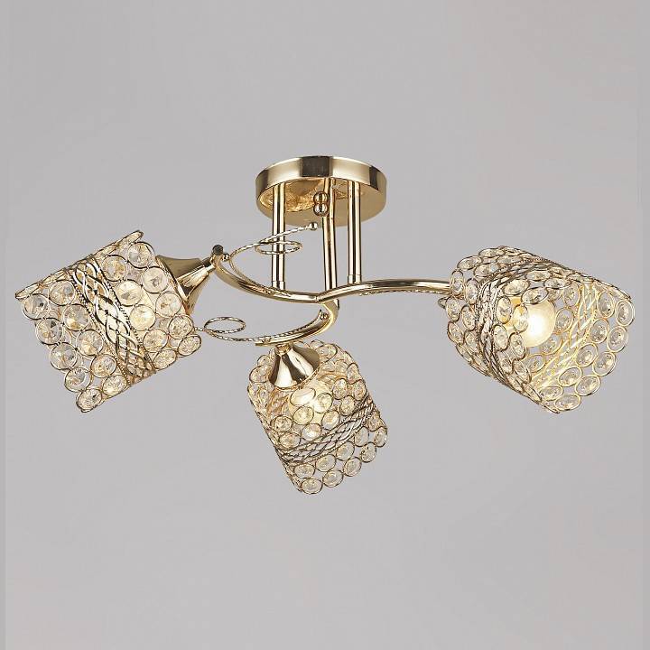 Люстра на штанге Reluce 04481 3 лампы французское золото 04481-0.3-03 FGD