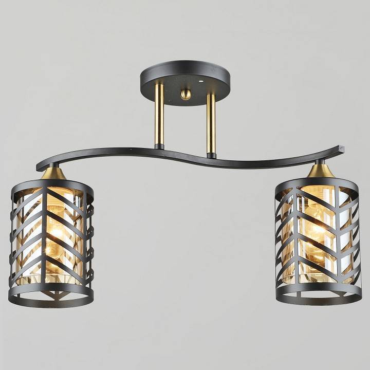 Светильник на штанге Reluce 05943 2 лампы черный медь 05943-0.3-02 BK+COP