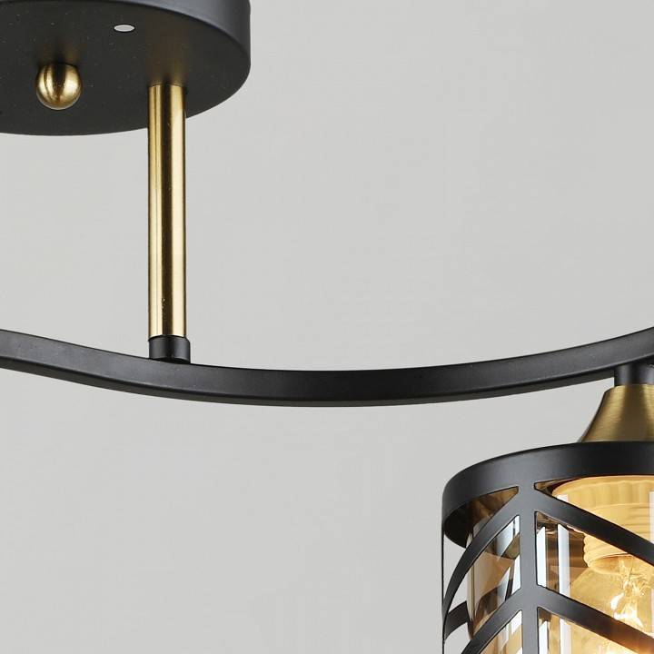 Светильник на штанге Reluce 05943 2 лампы черный медь 05943-0.3-02 BK+COP