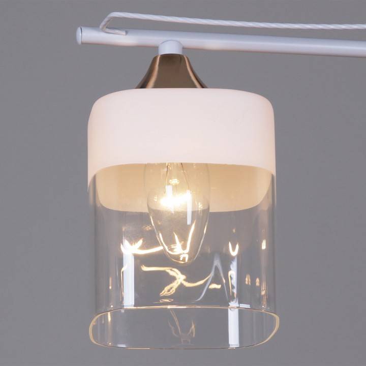 Светильник на штанге Reluce 06096 3 лампы белый французское золото 06096-0.3-03 WH+FG