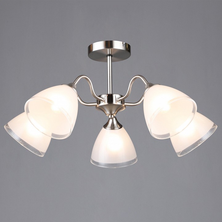 Люстра на штанге De Markt 06392-0.3-05 5xE27 серебро 06392-0.3-05 SL