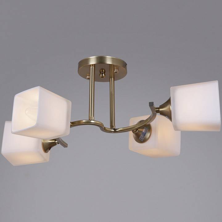 Люстра на штанге De Markt 06397-0.3-04 4xE27 медь 06397-0.3-04 COP