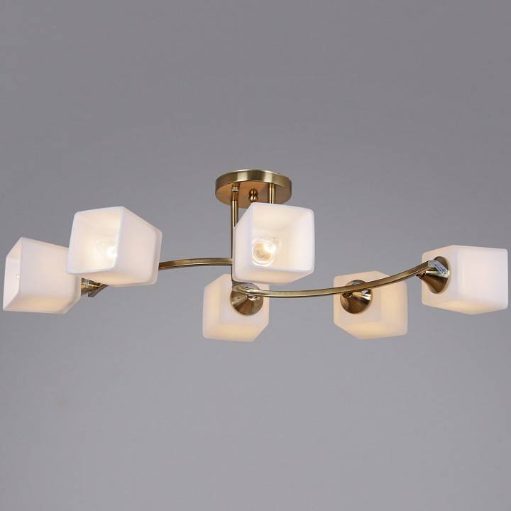 Люстра на штанге De Markt 06397-0.3-06 6xE27 медь 06397-0.3-06 COP