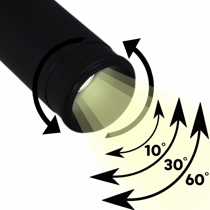 Светильник на штанге  06650-9.3-LED10/20/30W CCT BK