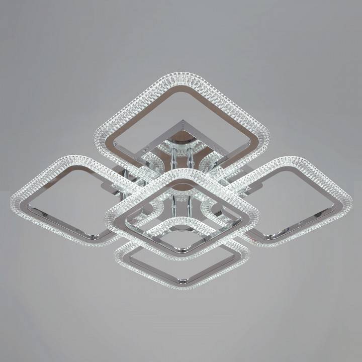 Потолочная люстра De Markt 09838 светодиодная с пультом ДУ хром 09838-0.3-4+1 CR