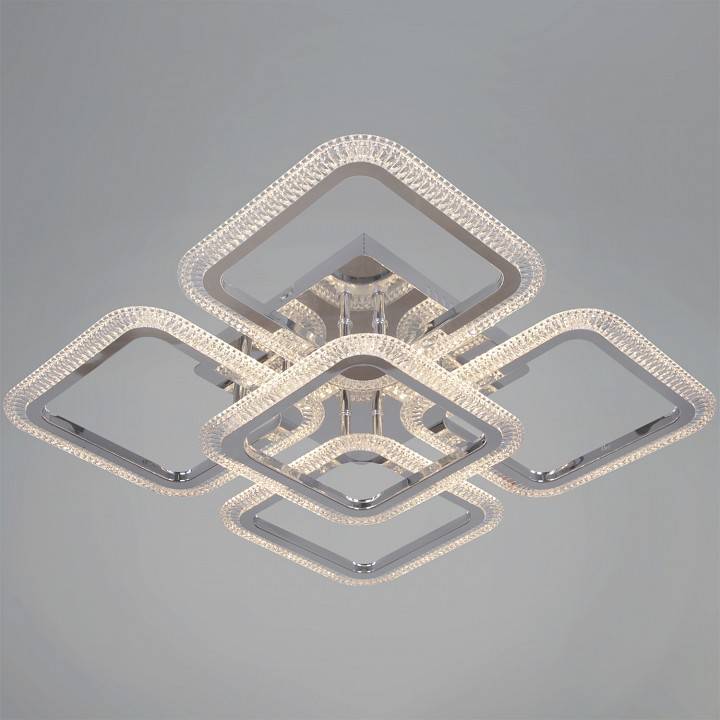 Потолочная люстра De Markt 09838 светодиодная с пультом ДУ хром 09838-0.3-4+1 CR