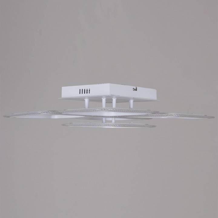 Потолочная люстра De Markt 09838 светодиодная с пультом ДУ белая 09838-0.3-4+1 WH