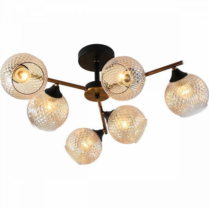 Люстра на штанге Reluce 11341 11341-0.3-06 GOLD BRONZE+BK