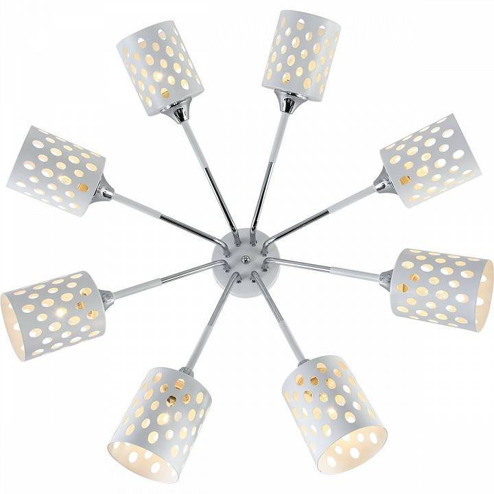 Потолочная люстра Reluce 11355 8 ламп 11355-0.3-08A WH+CR