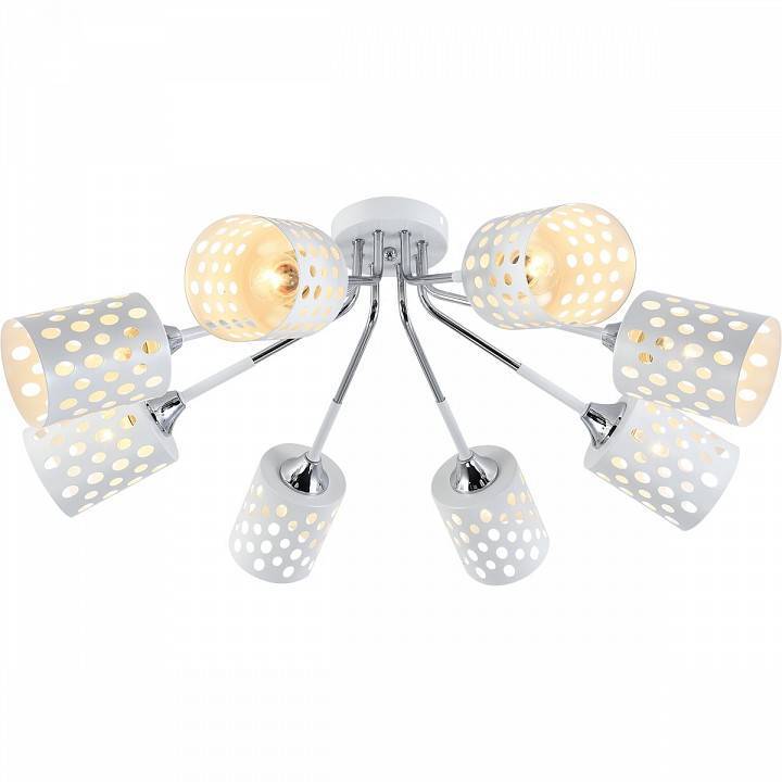 Потолочная люстра Reluce 11355 8 ламп 11355-0.3-08A WH+CR