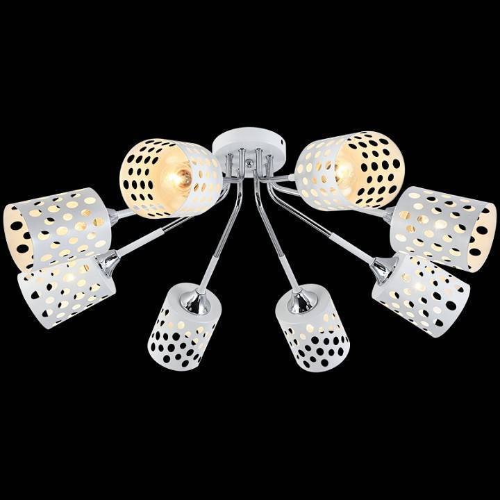 Потолочная люстра Reluce 11355 8 ламп 11355-0.3-08A WH+CR