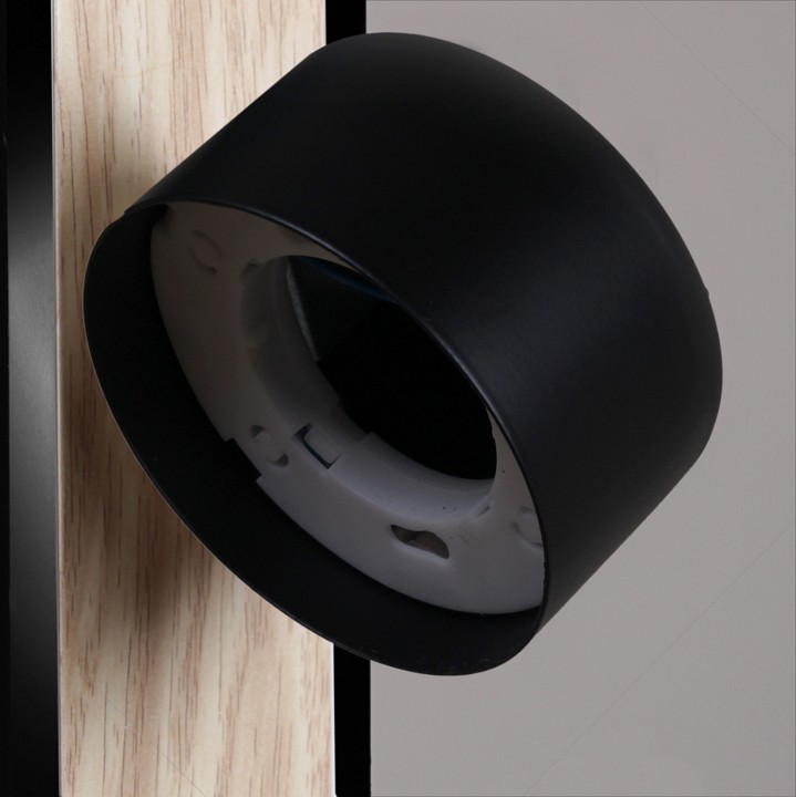 Бра 12540-0.2-01 BK+WOOD