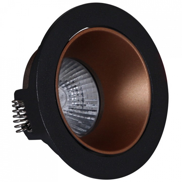 Встраиваемый светильник  16085-9.0-001PT MR16 BK+ROSE GD