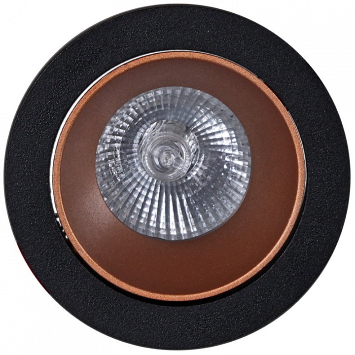 Встраиваемый светильник  16085-9.0-001PT MR16 BK+ROSE GD