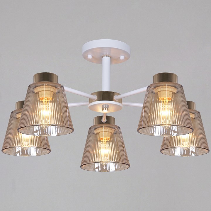 Люстра на штанге  20560-0.3-05 WH+FG