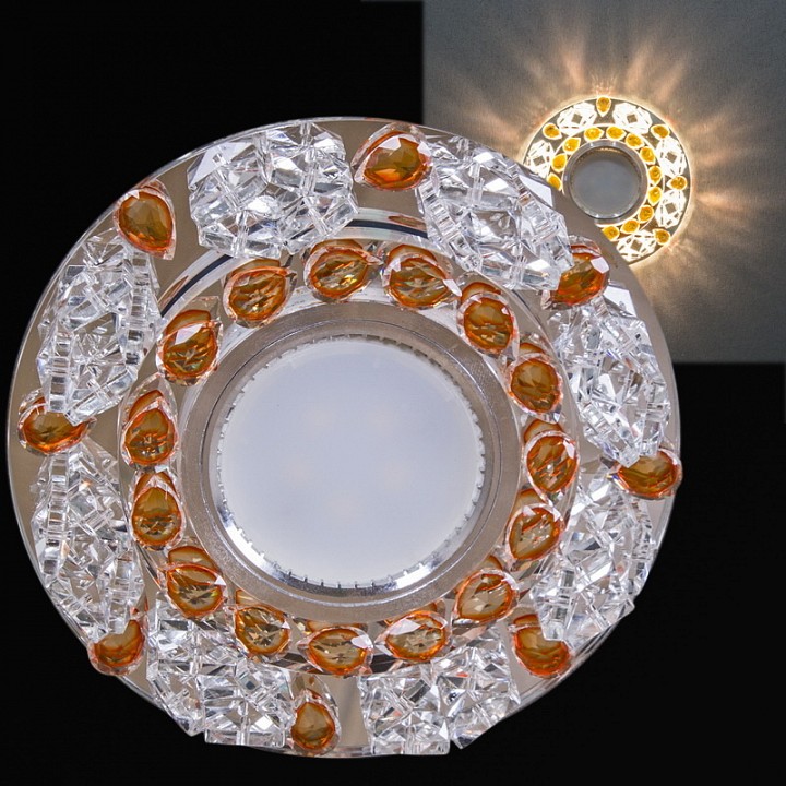 Встраиваемый светильник 22093-9.0-001PL MR16+LED3W CL+OR