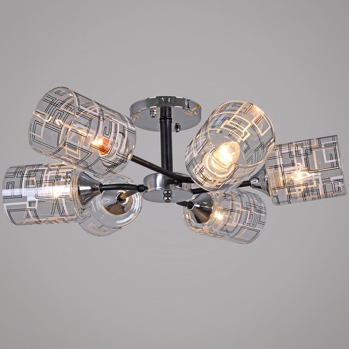 Люстра на штанге  26260-0.3-06 CR+BK