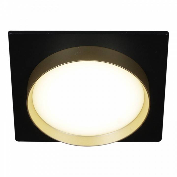 Встраиваемый светильник Reluce 53005 53005-9.0-001LD GX53 BK+GD