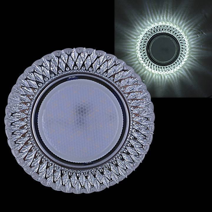 Встраиваемый светильник Reluce 53622 GX53 + LED 3 Вт прозрачный 53622-9.0-001ML