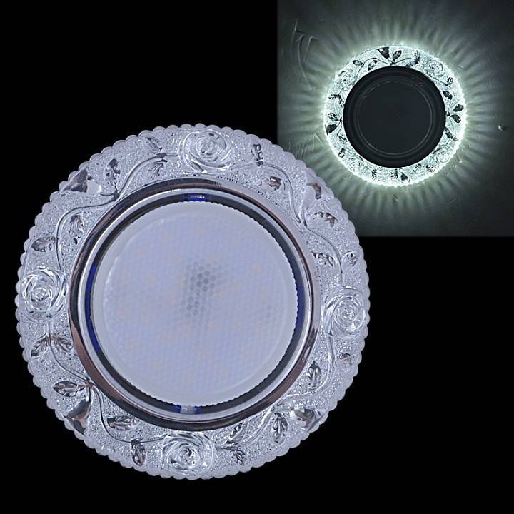 Встраиваемый светильник Reluce 53623 GX53 + LED 3 Вт прозрачный 53623-9.0-001ML