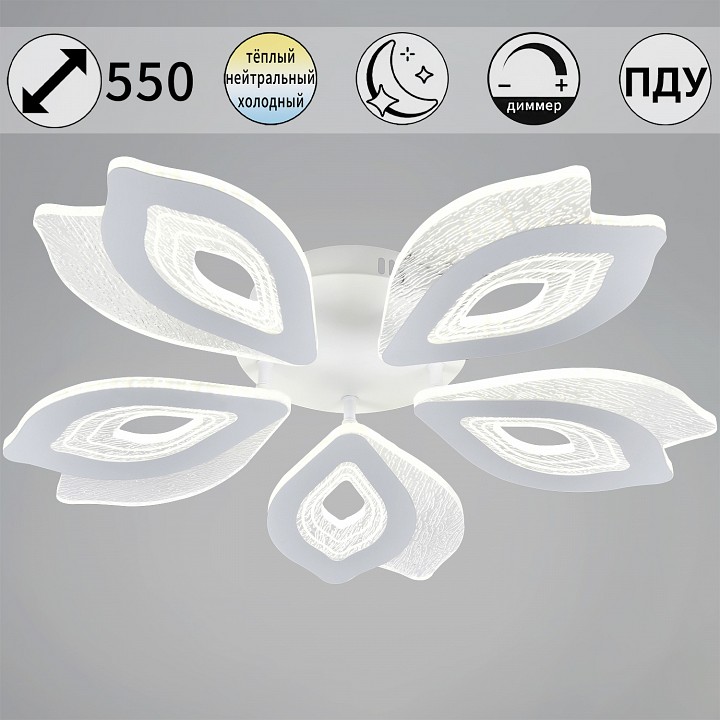 Люстра на штанге светодиодная Reluce 55066-0.3-05