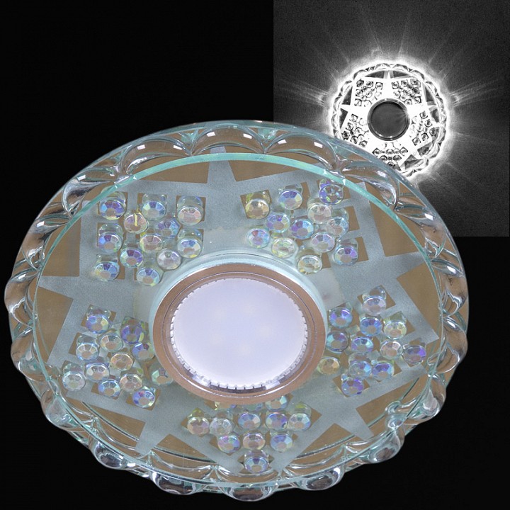 Встраиваемый светильник 62060-9.0-001PL MR16+LED5W CL+RNB