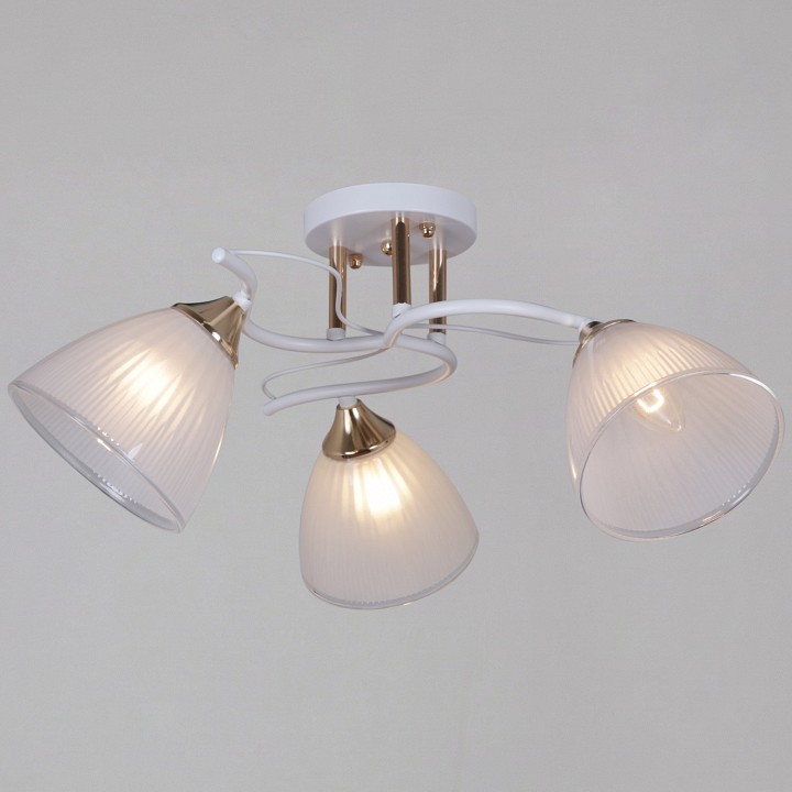 Люстра на штанге  64460-0.3-03 WH+FG