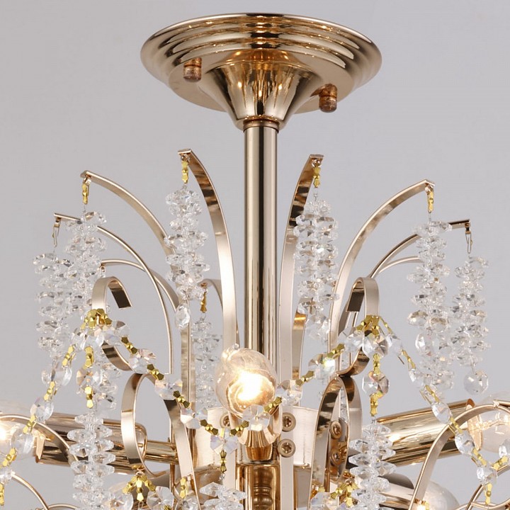 Люстра на штанге De Markt Сити 7xG9 золото 90324-0.3-07A FGD