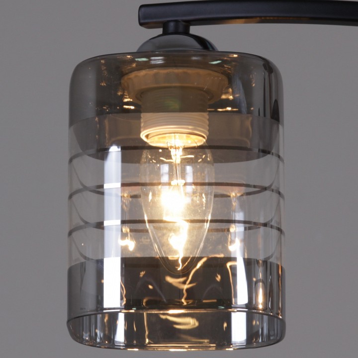 Люстра на штанге De Markt Бремен 4xE27 99260-0.3-04 BK+CR