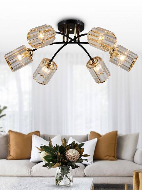 Потолочная люстра Rivoli Emanuelle 6хE27 60 Вт Б0053402