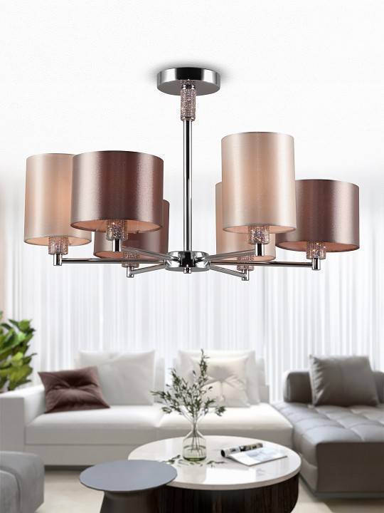 Люстра на штанге Rivoli Ebony 6xE14 Б0055618