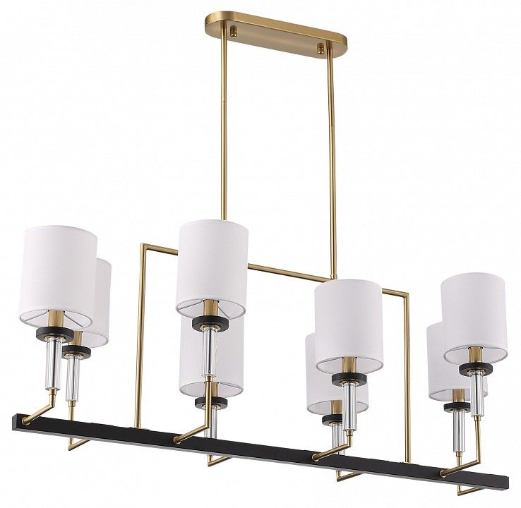 Люстра на штанге ST-Luce BLACK+BRASS SL1404.338.08