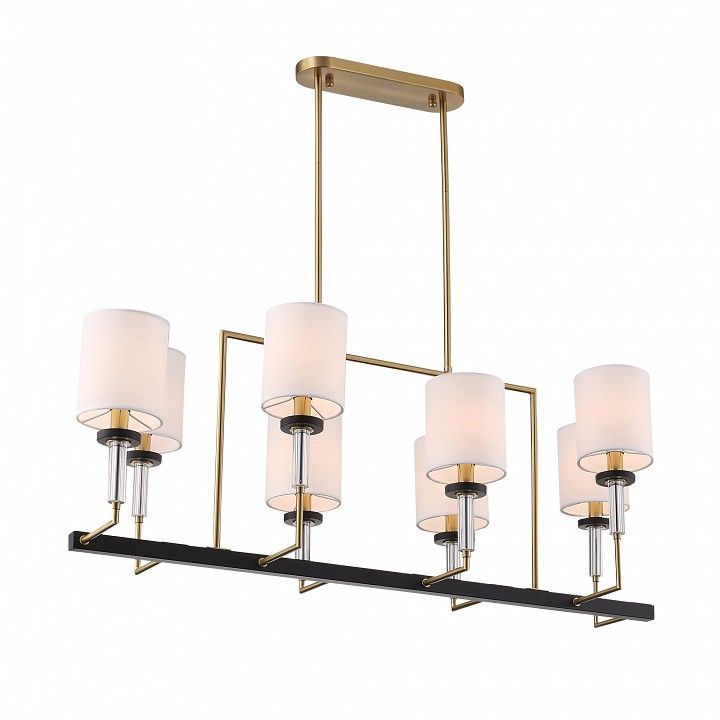 Люстра на штанге ST-Luce BLACK+BRASS SL1404.338.08