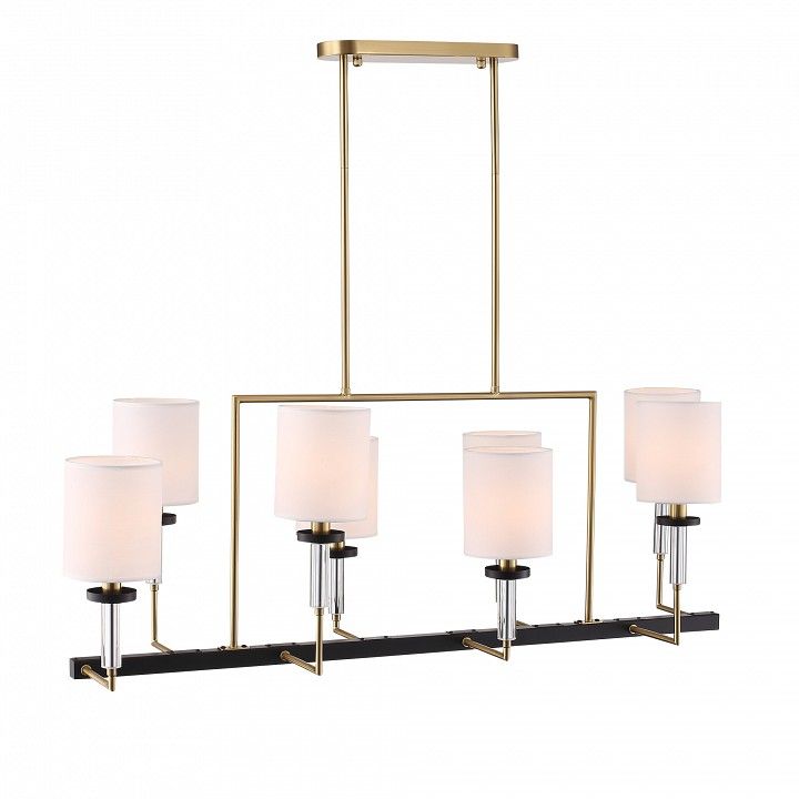 Люстра на штанге ST-Luce BLACK+BRASS SL1404.338.08