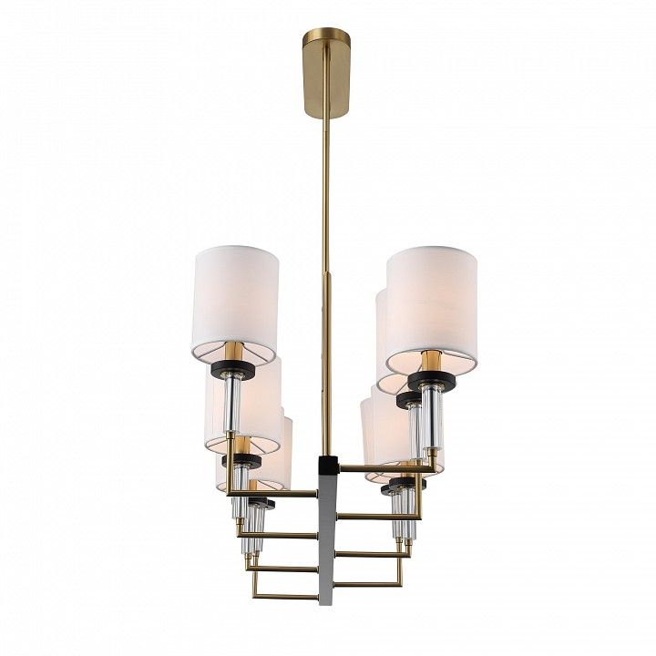 Люстра на штанге ST-Luce BLACK+BRASS SL1404.338.08