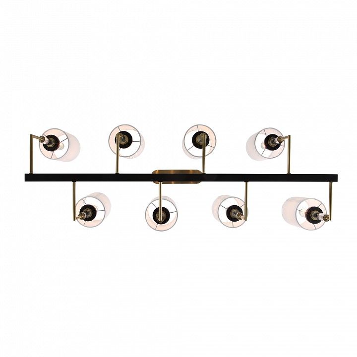 Люстра на штанге ST-Luce BLACK+BRASS SL1404.338.08
