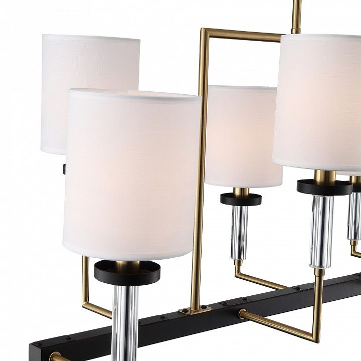 Люстра на штанге ST-Luce BLACK+BRASS SL1404.338.08