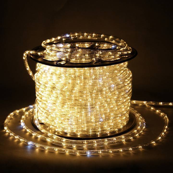 Шнур световой Sneha  11-2W-100M-220V-LED-U CUT 1M WW/W FLASH