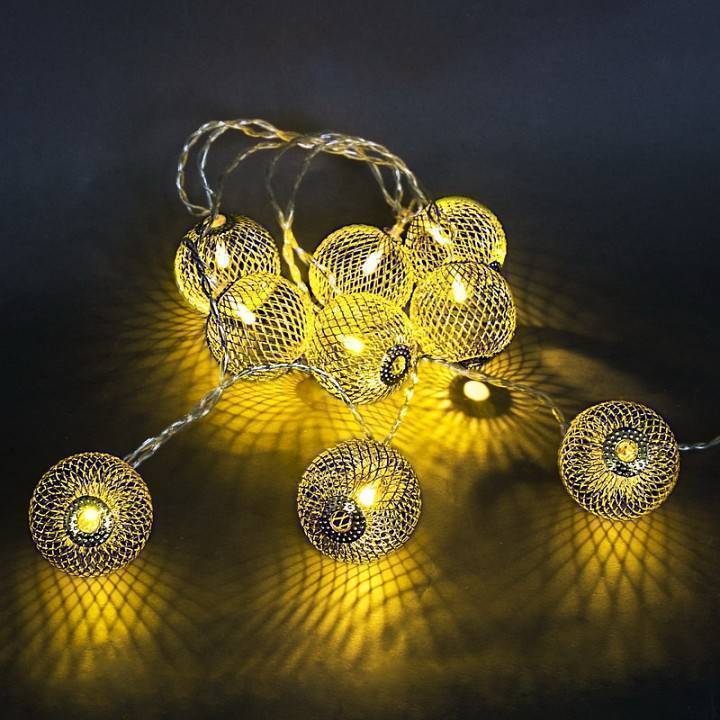 Гирлянда с насадками Sneha Снеговики 20 LED 4 м A-463